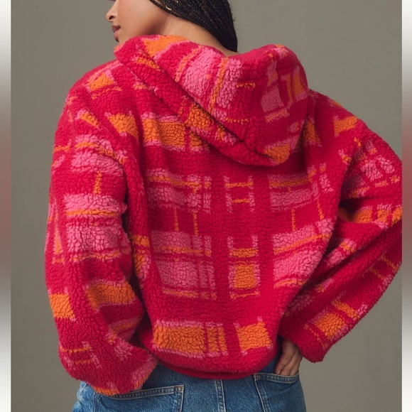 Anthropologie Porridge Quinn Sherpa Fleece Hoodie - Picture 3 of 13